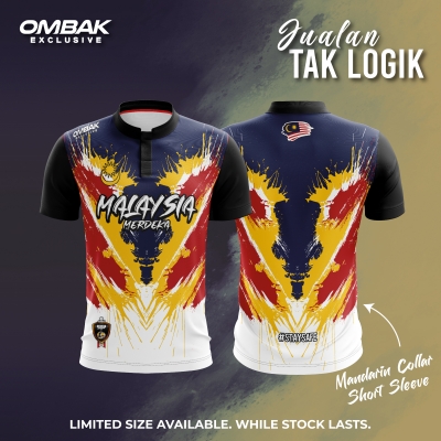 MERDEKA TEE 2021 - Mandarin Collar Short Sleeve